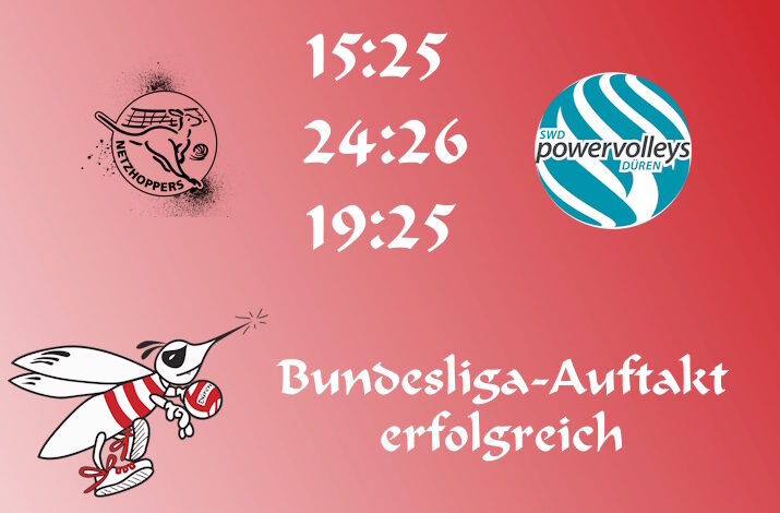 3:0 gegen Netzhoppers – Bundesliga-Auftakt erfolgreich